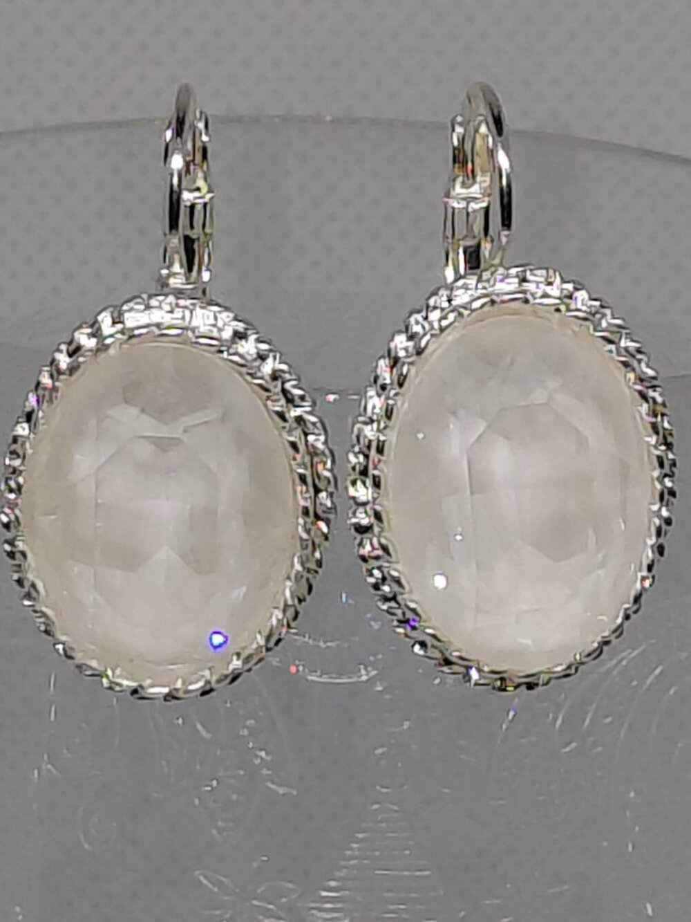 The Swarovski Crystal White Ignite Leverbacks - Picture 6 of 8